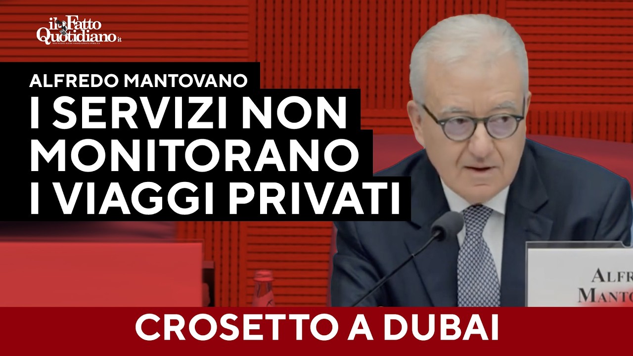 Mantovano: "Crosetto a Dubai? Servizi non monitorano viaggi privati". E non risponde al Fatto