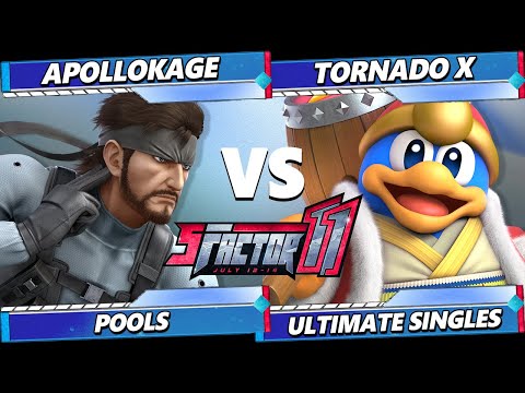 S Factor 11 - ApolloKage (Snake) Vs. Tornado X (Dedede) Smash Ultimate - SSBU