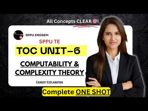 TOC Unit 6: Computability & Complexity Theory | Decidable, Undecidable, PCP, P vs NP | SPPU TE