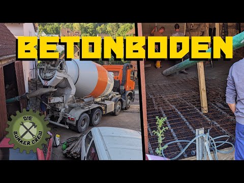 Concrete floor for our barn - DIY workshop