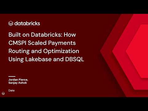 Watch: Built on Databricks: Payment Routing Optimization at Enterprise Scale with PROM and Lakebase