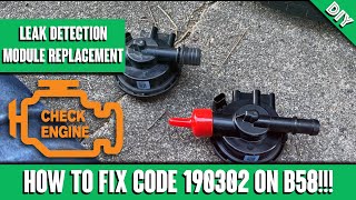 BMW F30 340i LEAK DETECTION MODULE REPLACEMENT GUIDE
