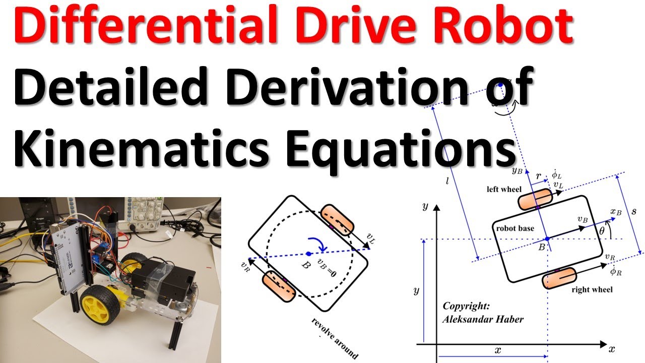 Detailed and Correct Derivation of Kinematics Equations of Differential Drive Mobile Robot