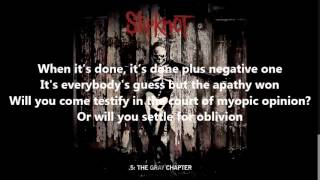 Slipknot  Sarcastrophe Lyrics