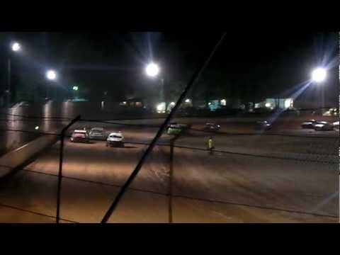 Big Modified Production Crash - Margaret River Speedway February 25 2012