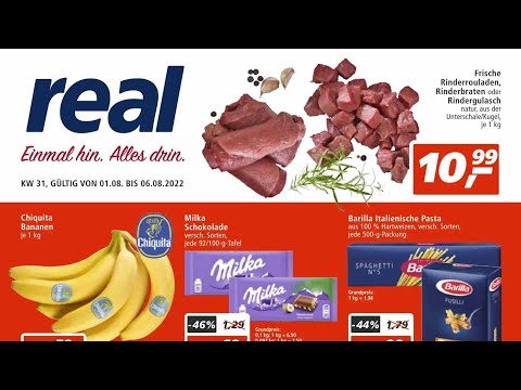 🛒 Real Katalog Prospekt 1. bis 6. August 2022 - Neuigkeiten, Angebote Deutschland 🇩🇪