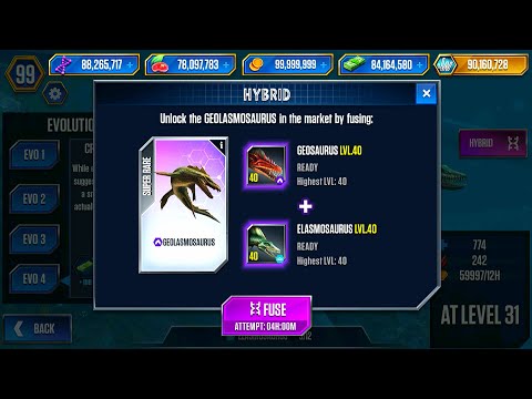 NEW UPGRADE ELASMOSAURUS AND FAMILY ELASMOSAURUS X3 LEVEL 40 | JURASSIC WORLD THE GAME