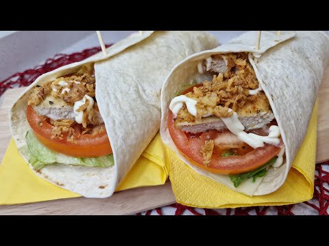 WRAP CRUJIENTE DE POLLO. Riquísimo !!!