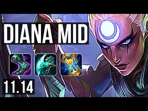DIANA vs LUCIAN (MID) | 8/1/12, Quadra, 700+ games, Legendary | NA Challenger | v11.14