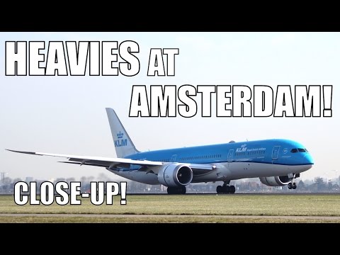 Close-Up Spotting! Heavies Landing at Amsterdam Schiphol! 747, 767, 777, 787 & A330! [FULL HD + ATC] Video