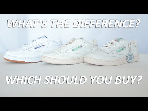 Reebok Club C 85 Comparison | Club C 85, Club C 85 Vintage, Club C 85 TV | What's the Difference?