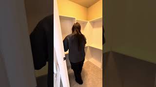 DIY closet makeover with Walmart shelves