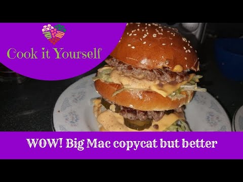 How to make a Mcdonalds big mac with Big Mac Sauce.