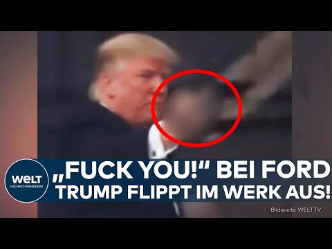 Video Thumbnail: EKLAT BEI FORD: Trump zeigt pöbelndem Mitarbeiter den Mittelfinger! – Weißes Haus bestätigt Vorfall