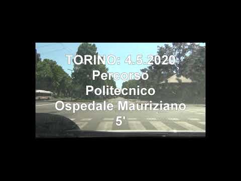Live, i giorni del Coronavirus - In auto a Torino percorso Politecnico-Ospedale  Mauriziano 4.5.2020