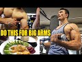 EAT This After HEAVY ARMS TRAINING [Bicep Triceps WORKOUT]