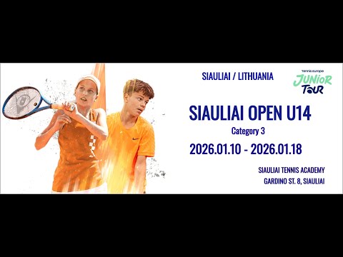 COURT 2, day 4 -  Tarptautinis Europos Teniso asociacijos turnyras "Siauliai open U14"