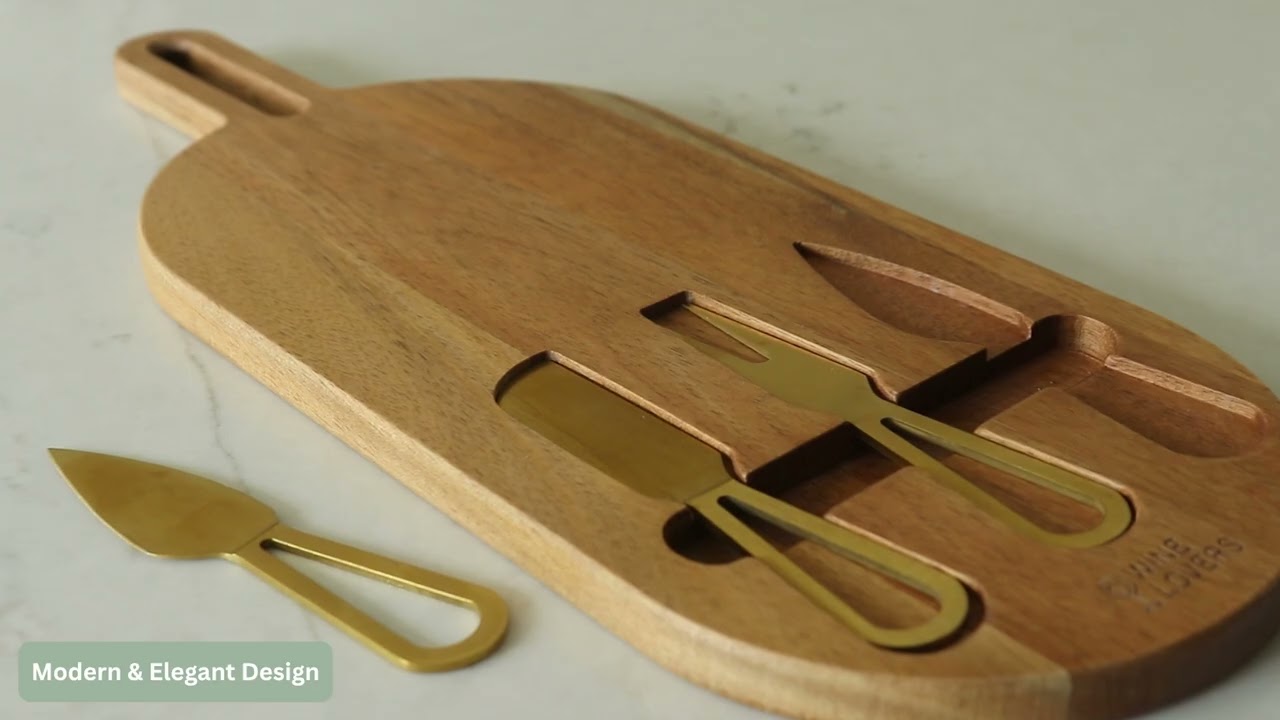 Savora 4-Piece Acacia Wood Serving Set