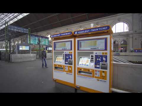Hungary, Budapest, Keleti railway station - walking around