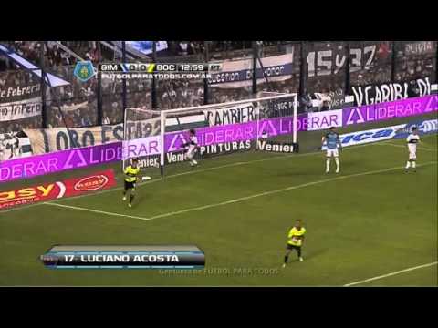 Gol Acosta Gimnasia 0 Boca 1 Fecha 19 Final 2014