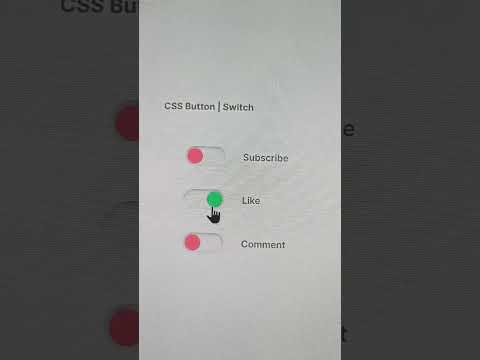 Css Switch Css Toggle Buttons Web Design Tutorial