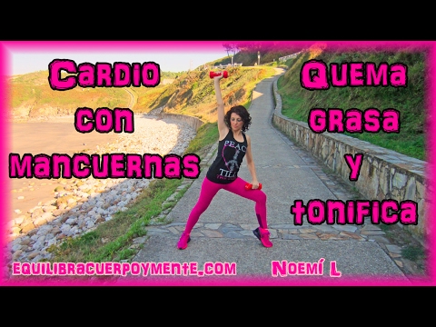 Ejercicios cardio con mancuernas para quemar grasa y tonificar el cuerpo
