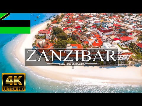 FLYING OVER ZANZIBAR 4K UHD|Relaxing Music Along With Beautiful Nature Videos|SUPER HD 4K VIDEO