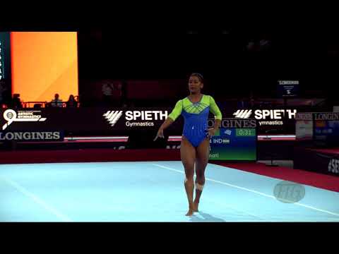 DAS Pranati (IND) - 2019 Artistic Worlds, Stuttgart (GER) - Qualifications Floor Exercise