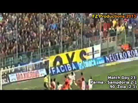 Serie A 1993-1994, day 23 Parma - Sampdoria 2-1 (Zola goal)