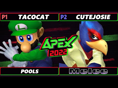 Apex 2022 - TacoCat (Luigi) Vs. CuteJosie (Falco) SSBM Melee Tournament