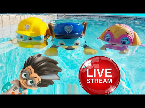 Ellie Sparkles TV ⭐ Summer Pool Challenge Fun with Paw Patrol - Jail Rescue, Slime Challenges