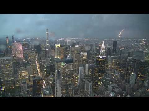Rain & Nightfall over Manhattan Relaxing Sound for Meditation and Focus or Fall Asleep in 30 Minutes