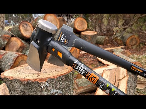 Fiskars x27 Splitting AXE  VS Fiskars ISOcore 8lb Splitting Maul