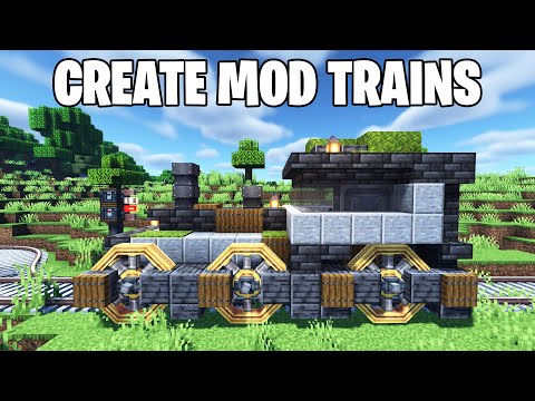 Create Mod Trains in Minecraft are INSANE!