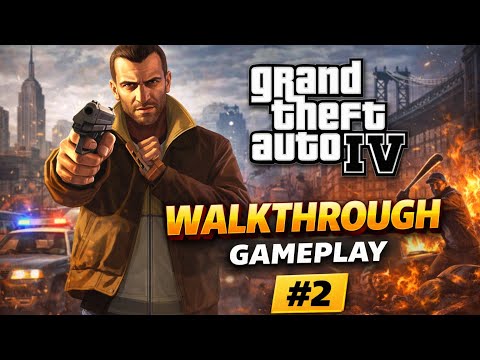 GTA 4 Walkthrough Gameplay Part 2 - No Commentary 1080P 60FPS 🔥 Grand Theft Auto IV PC