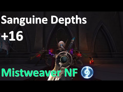 [M+] Sanguine Depths +16 Night Fae Mistweaver PoV