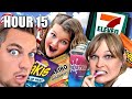EATING Only Gas Station FOOD for 24 HOURS!