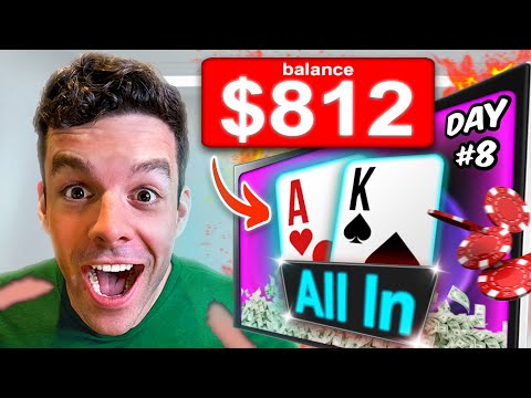 I’m Restarting My Poker Career at $0 - Day 8
