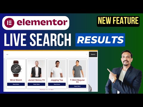 Elementor Live Search Results in Search Widget | Elementor Tutorial