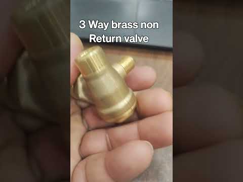 3 Way 0.5 inch Brass Non Return Valve