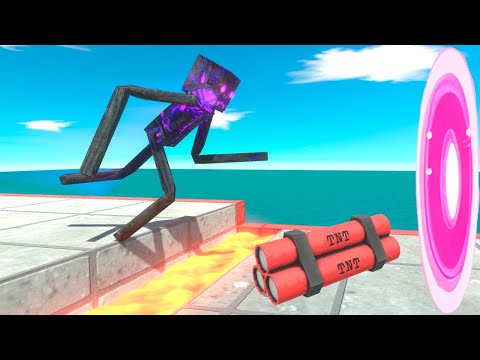 Monsters Jump Over TNT & Lava and Evolve Into a Kaiju - Animal Revolt Battle Simulator