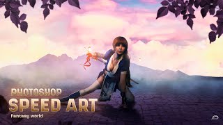 Warrior Girl cinematographic processing in photoshop Photo Manipulation Speed Art Tutorial
