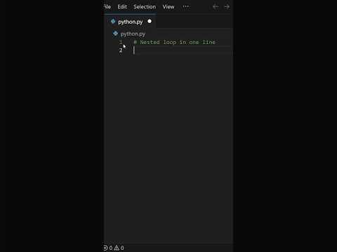 python nested loops in one line ( python for beginners ) #nestedloop #python