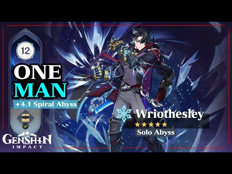 Wriothesley C1R1 Solos Spiral Abyss | Floor 12 First Half | Genshin Impact 4.1