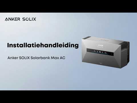Zo installeer je Anker SOLIX Solarbank Max AC