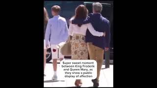 Super sweet moment between King Frederik and Queen Mary as they show a public display of affection