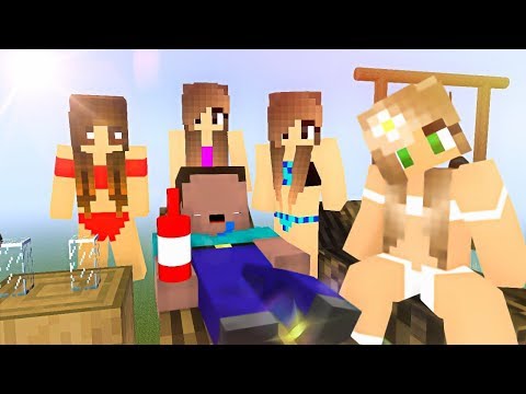 Monster School : NOOB vs PRO vs GOD Love Story: GIRLS Summer Challenge - Minecraft Animation