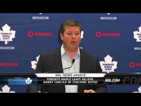 Dave Nonis on firing Randy Carlyle News Conference Toronto Maple Leafs Head Coach