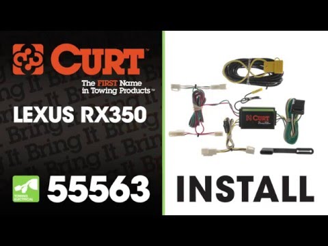 Trailer Wiring Install: CURT 55563 on a Lexus RX350