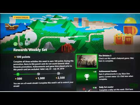 Microsoft Rewards Weekly Streaks on Xbox One Additional Bonus Revealed! Over 2,500 Points?!